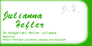 julianna hefler business card